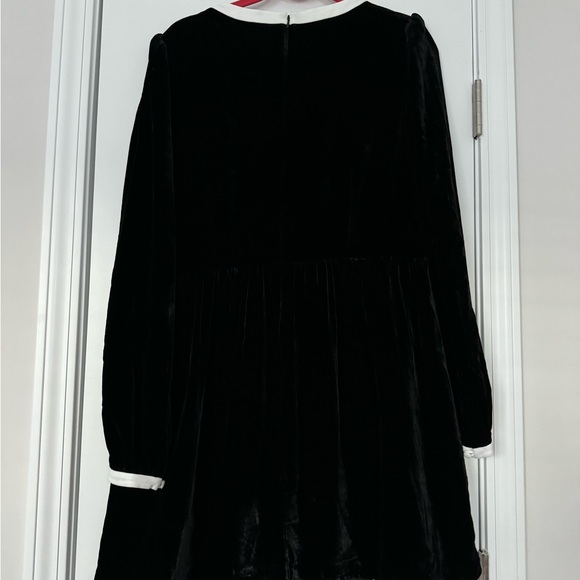 EUC Saloni Camille Bow- Front Mini Dress in black and white Size 14 - Picture 3 of 9